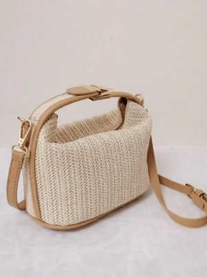 Petit sac à main en paille