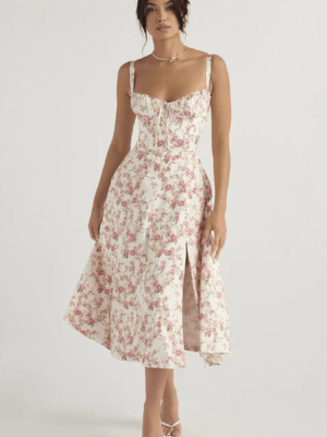 Robe de luxe à fleurs