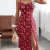 Robe à imprimé fleuri avec fente