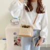 Petit sac à main en paille
