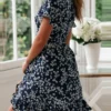 Robe en jersey imprimé fleuri