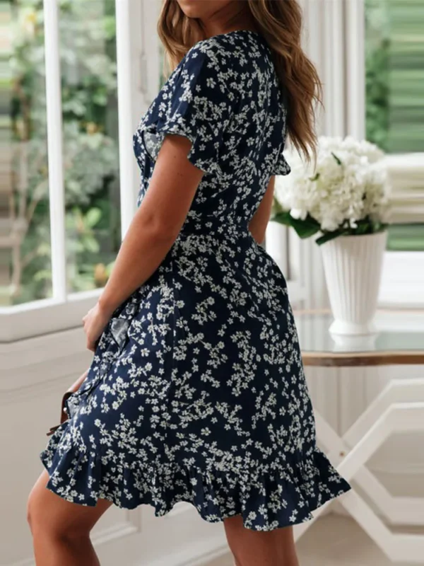 Robe en jersey imprimé fleuri