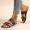 Sandales à talons plats