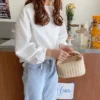 Petit sac à main en paille