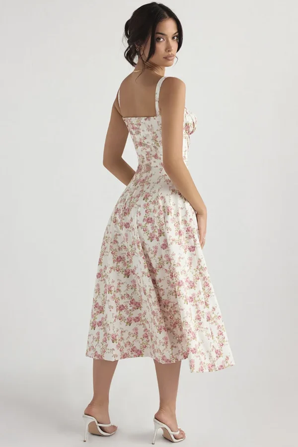 Robe de luxe à fleurs