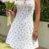 Mini robe à fleurs sexy