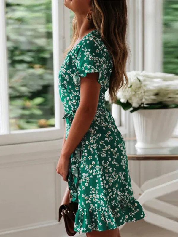Robe en jersey imprimé fleuri