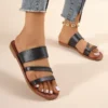 Sandales à talons plats