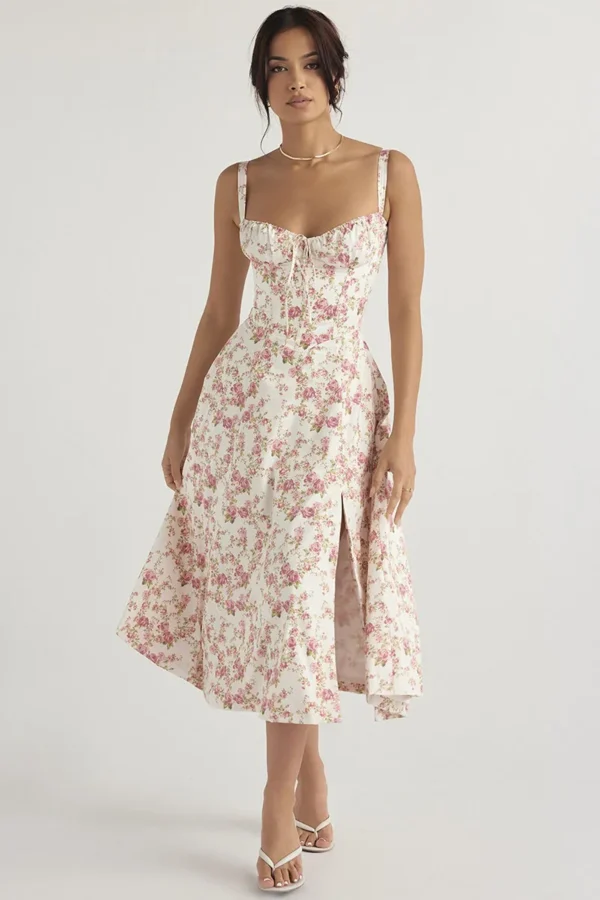 Robe de luxe à fleurs