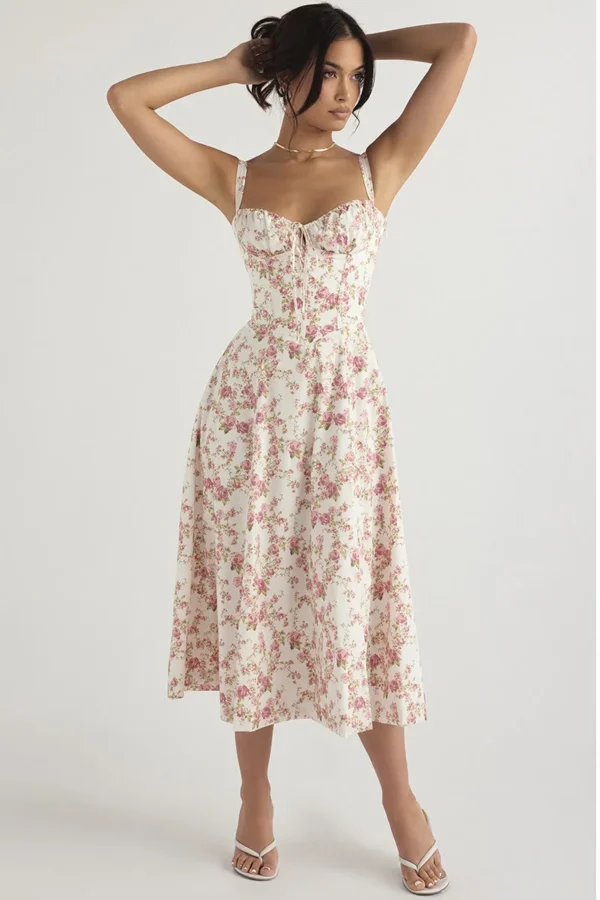 Robe de luxe à fleurs