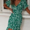 Robe en jersey imprimé fleuri