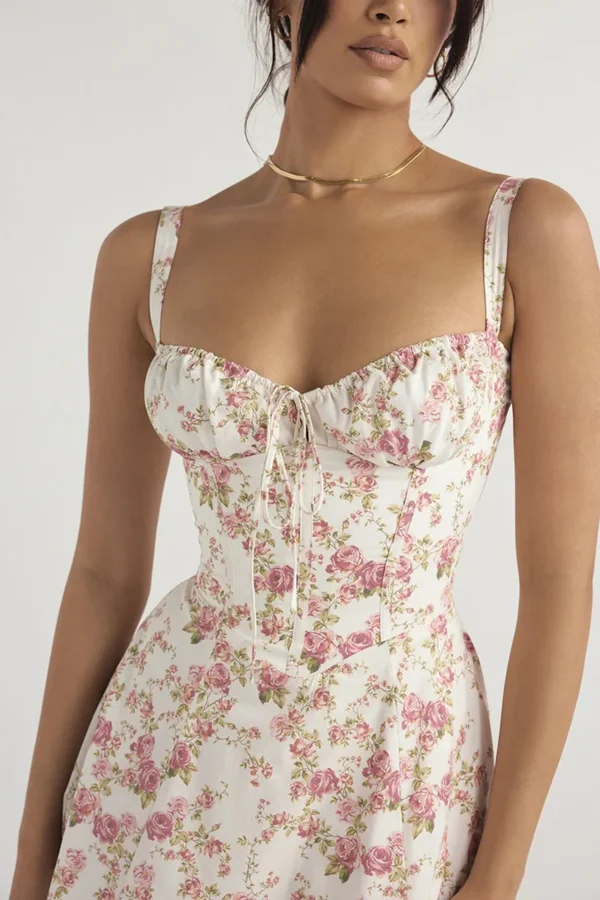 Robe de luxe à fleurs