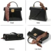 Sac à main en cuir avec écharpe