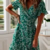 Robe en jersey imprimé fleuri