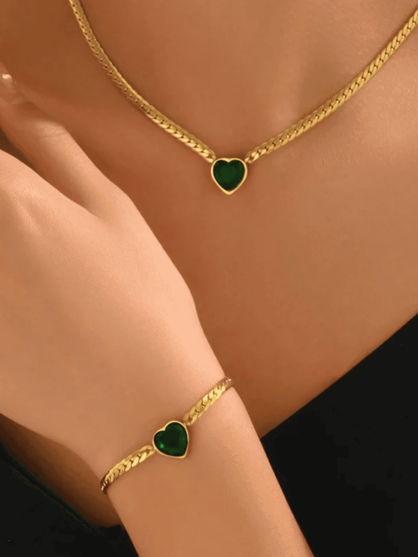 Pendentif en cristal cœur
