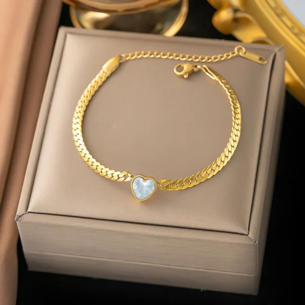 Pendentif en cristal cœur