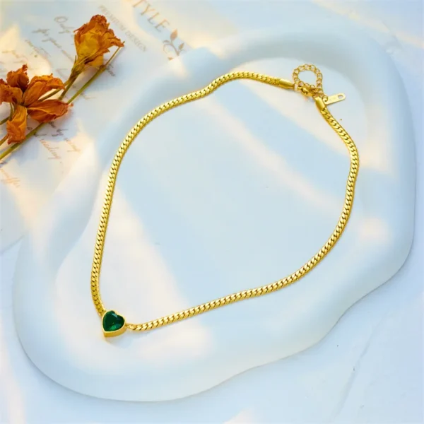 Pendentif en cristal cœur
