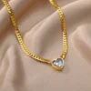 Pendentif en cristal cœur