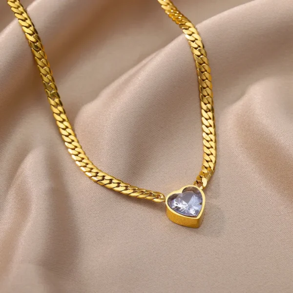Pendentif en cristal cœur