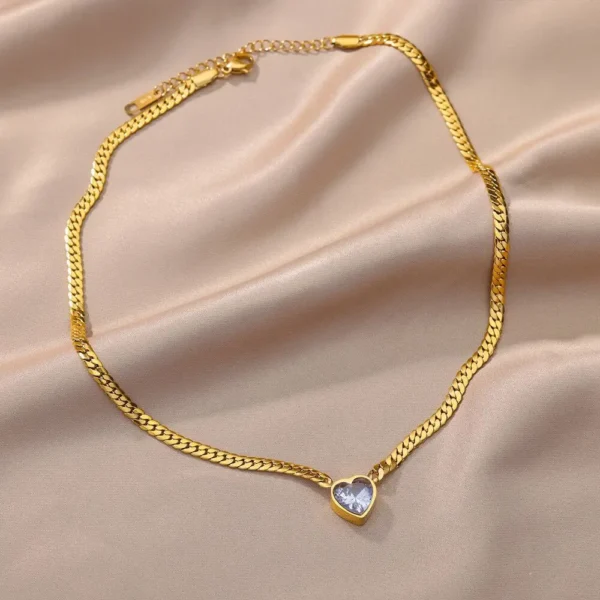 Pendentif en cristal cœur