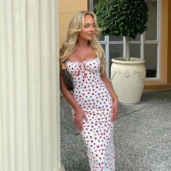 Robe élégante imprimée floral