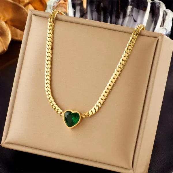 Pendentif en cristal cœur