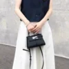 Sac en cuir trapézoïdal