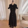 Robe longue à volants