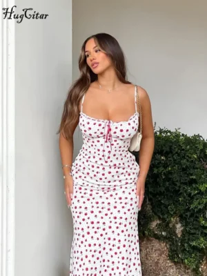 Robe élégante imprimée floral