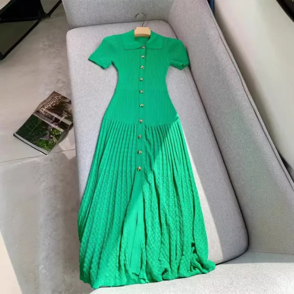 Robe longue à volants